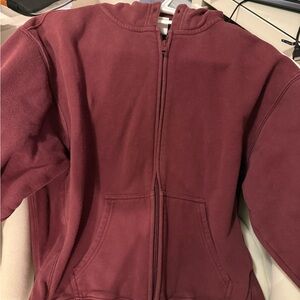 TNA Burgundy Zip-Up Jacket